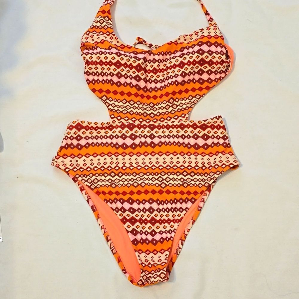 - Aerie One Piece Swim Bathing Suit ‎ Halter and Back Ties Women's …